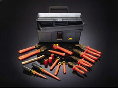 Ampco - 17 Piece 3/8" Drive Insulated Hand Tool Set - Comes in Tool Box - Makers Industrial Supply