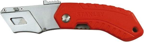 Stanley - Retractable Utility Knife - 1/2" Bi-Metal Blade, Red Plastic Handle, 1 Blade Included - Makers Industrial Supply