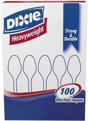 Dixie - Dixie Plastic Tableware, Heavyweight Teaspoons - White - Makers Industrial Supply