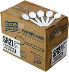 Dixie - Dixie Plastic Tableware, Heavyweight Soup Spoons - White - Makers Industrial Supply