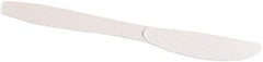 Dixie - Dixie Plastic Tableware, Heavy Mediumweight Knives - White - Makers Industrial Supply