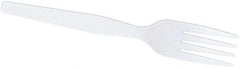 Dixie - Dixie Heavy Mediumweight Plastic Forks - White - Makers Industrial Supply