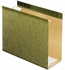 Pendaflex - 8-1/2 x 11", Letter Size, Standard Green, Hanging File Folders with Box Bottom - 11 Point Stock, 1/5 Tab Cut Location - Makers Industrial Supply