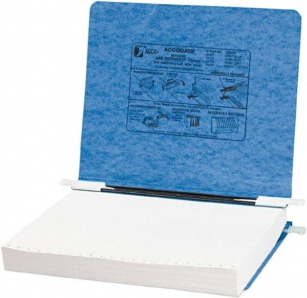 ACCO - 8-1/2 x 11", Holds up to 6" of Unburst Sheets, Light Blue, Data Binders - 11 Point Stock - Makers Industrial Supply