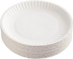 AJM Packaging Corporation - Uncoated Paper Plates, 6" - White - Makers Industrial Supply