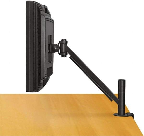 FELLOWES - AV Mounts, Arms and Hardware , Holds Monitor - 20 Lbs. Load Capacity, Desk Mount Rotating and Tilting - Makers Industrial Supply