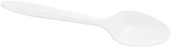 DART - Dart Style Setter Mediumweight Plastic Teaspoons - White - Makers Industrial Supply