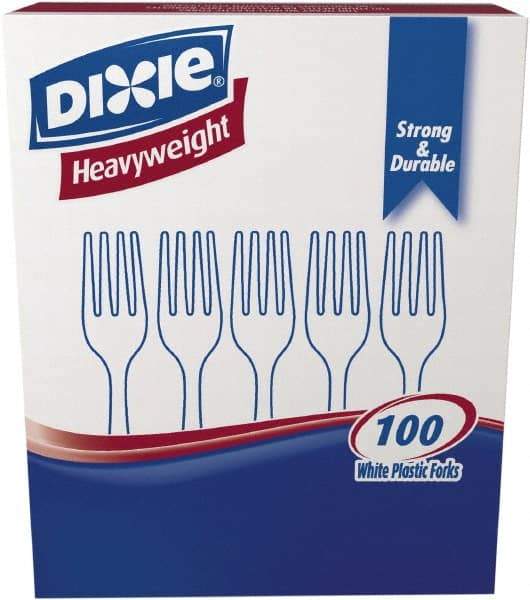 Dixie - Dixie Heavyweight Plastic Forks - White - Makers Industrial Supply