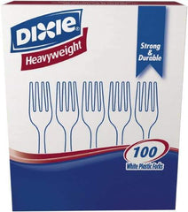 Dixie - Dixie Heavyweight Plastic Forks - White - Makers Industrial Supply