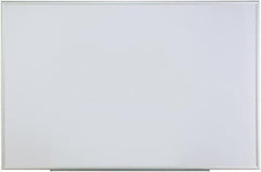 UNIVERSAL - 48" High x 72" Wide Erasable Melamine Marker Boards - Anodized Aluminum, 0.6" Deep, Includes Mounting Kit - Makers Industrial Supply