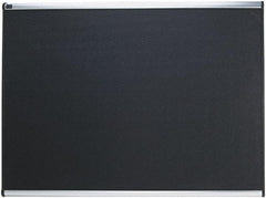 Quartet - 48" Wide x 36" High Tack Bulletin Board - High-Density Foam, Black - Makers Industrial Supply