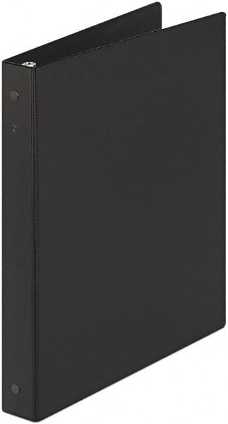 1″ Sheet Capacity, 11 x 8-1/2″, Non-View Ring Binder Vinyl, Black