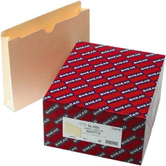 Samsill - 8-1/2 x 11", Letter Size, Manila, File Jacket/Sleeve/Wallet with Expanding Jacket - 11 Point Stock, Straight Tab Cut Location - Makers Industrial Supply