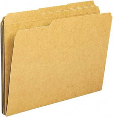 Samsill - 8-1/2 x 11", Letter Size, Kraft, File Folders with Top Tab - 11 Point Stock, 1/3 Tab Cut Location - Makers Industrial Supply