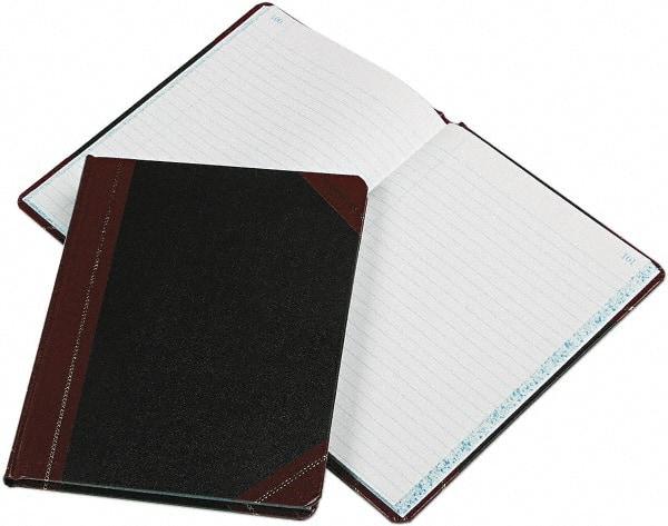 Boorum & Pease - 150 Sheet, 9-5/8 x 7-5/8", Record Rule Record/Account Book - Black & Red - Makers Industrial Supply