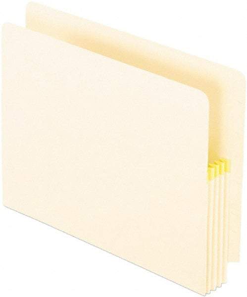 Pendaflex - 8-1/2 x 11", Letter Size, Manila, File Jackets/Sleeves/Wallets with Expanding Convertible End/Top Tab - 11 Point Stock, Straight Tab Cut Location - Makers Industrial Supply