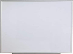 UNIVERSAL - 36" High x 48" Wide Erasable Melamine Marker Boards - Aluminum Frame, 49.6" Deep, Includes Mounting Kit - Makers Industrial Supply