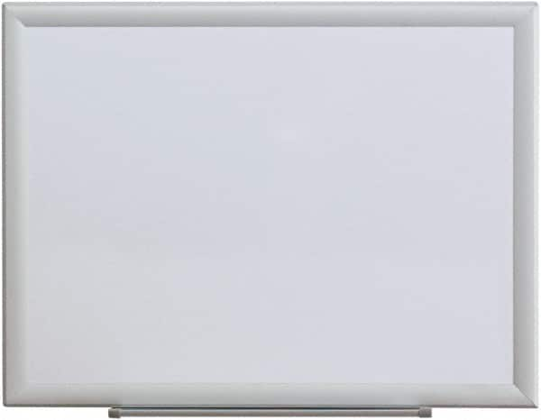 UNIVERSAL - 18" High x 24" Wide Erasable Melamine Marker Boards - Aluminum Frame, 25.8" Deep, Includes Mounting Kit - Makers Industrial Supply