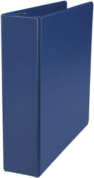 UNIVERSAL - 2" Sheet Capacity, 11 x 8-1/2", Non-View Ring Binder - Suede Finish Vinyl, Royal Blue - Makers Industrial Supply