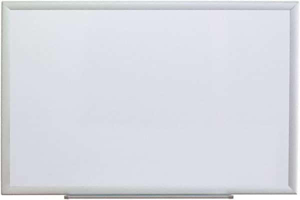 UNIVERSAL - 24" High x 36" Wide Erasable Melamine Marker Boards - Aluminum Frame, 38.2" Deep, Includes Mounting Kit - Makers Industrial Supply