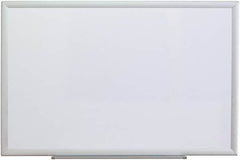 UNIVERSAL - 24" High x 36" Wide Erasable Melamine Marker Boards - Aluminum Frame, 38.2" Deep, Includes Mounting Kit - Makers Industrial Supply