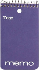 Mead - 60 Sheet, 3 x 5", College Memo Book (Top Bound) - Assorted Colors - Makers Industrial Supply