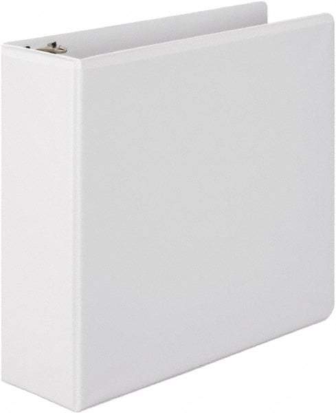 Wilson Jones - 3" Sheet Capacity, 11 x 8-1/2", View Ring Binder - Vinyl, White - Makers Industrial Supply