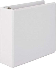 Wilson Jones - 3" Sheet Capacity, 11 x 8-1/2", View Ring Binder - Vinyl, White - Makers Industrial Supply