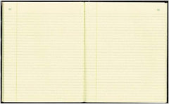 National Brand - 150 Sheet, 10-3/8 x 8-3/8", Record Rule Record/Account Book - Black & Burgundy - Makers Industrial Supply