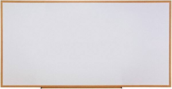 UNIVERSAL - 48" High x 96" Wide Erasable Melamine Marker Boards - Fiberboard Frame, 1" Deep, Includes Mounting Kit - Makers Industrial Supply