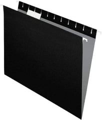 Pendaflex - 8-1/2 x 11", Letter Size, Black, Standard Hanging File Folders - 11 Point Stock, 1/5 Tab Cut Location - Makers Industrial Supply