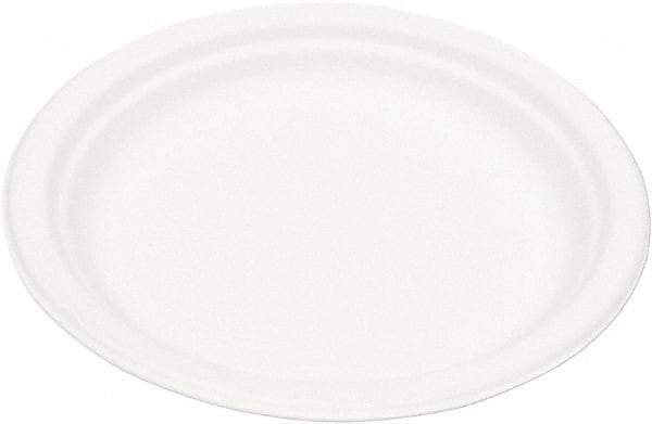 ECO PRODUCTS - Eco-Products Compostable Sugarcane Dinnerware, 9" Plate - White - Makers Industrial Supply