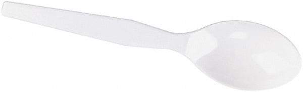 Dixie - Dixie Plastic Tableware, Heavy Mediumweight Teaspoons - White - Makers Industrial Supply