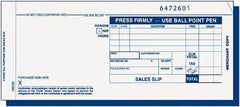 TOPS - 100 Sheet, 7-7/8 x 3-1/4", Sales Slip Book - White - Makers Industrial Supply