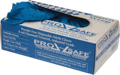 PRO-SAFE - 50 Piece Pack, Size 2XL, 8 mil, Industrial Grade, Powder Free Nitrile Disposable Gloves - Exact Industrial Supply