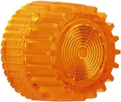 Schneider Electric - Pushbutton Switch Cap - Amber, Round Button, Illuminated - Makers Industrial Supply