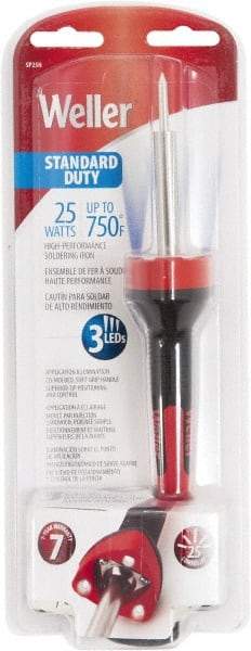 Weller - 3mm Tip Diam Standard Duty LED Soldering Iron - 25 Max Watts - Exact Industrial Supply