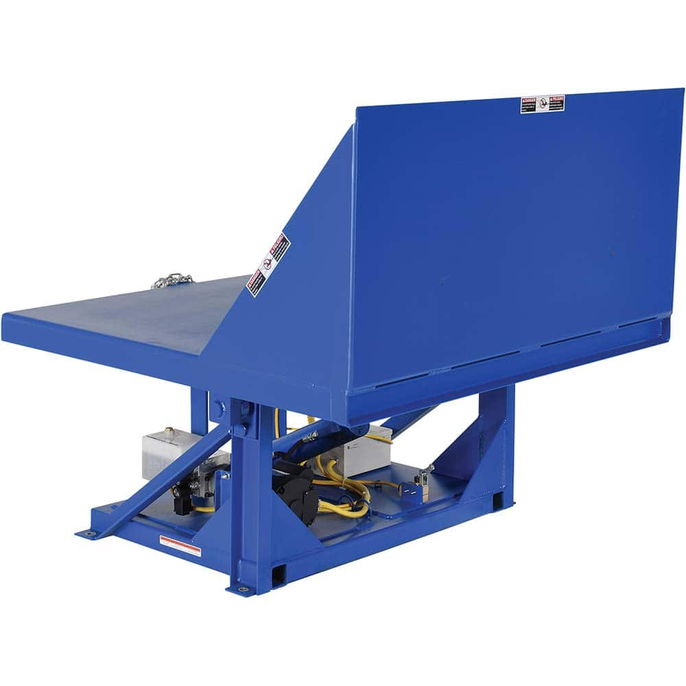 Vestil - Tilting Tables; Type: Tilt Master ; Load Capacity (Lb.): 2000.000 ; Tilt Angle: 90 ; Lowered Height (Feet): 2 ; Control Type: Hand ; Phase: Three Phase - Exact Industrial Supply