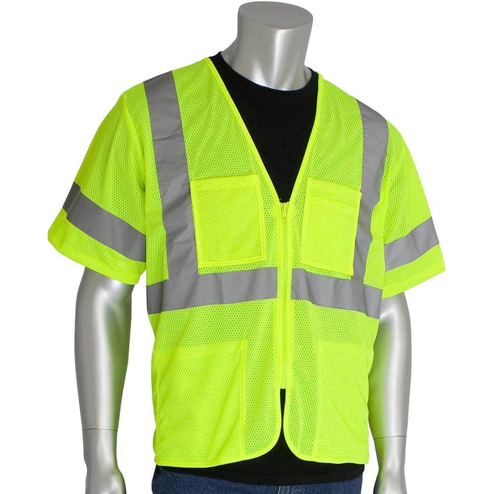 PIP - High Visibility Vests Vest Style: General Purpose; Surveyor's Vest Type: Hi Visibility - Makers Industrial Supply