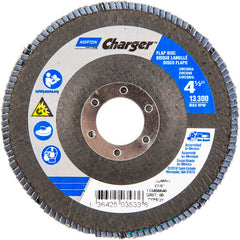 ‎4-1/2″ × 1/4″ × 7/8″ Jumbo Charger R822 Flap Disc Type 27 Jumbo 80 Grit - Makers Industrial Supply