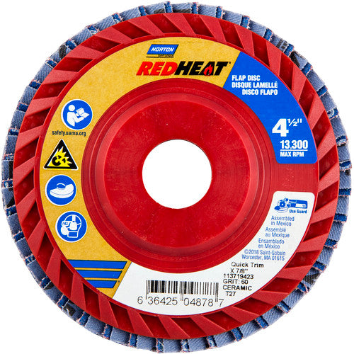 ‎4-1/2″ × 1/4″ × 7/8″ TwinStar Flap Disc Type 27 Flat 60 Grit - Makers Industrial Supply