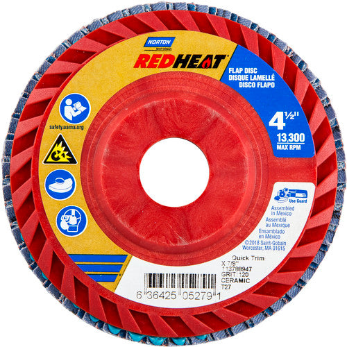 ‎4-1/2″ × 1/4″ × 7/8″ Twinstar Flap Disc Type 27 Flat 120 Grit - Makers Industrial Supply