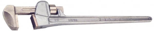 Ampco - 24" Aluminum Nonsparking Pipe Wrench - 4-1/4" Pipe Capacity - Makers Industrial Supply