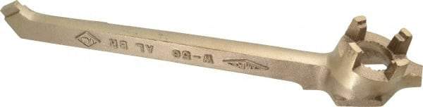 Ampco - 12" Long Aluminum Bronze Drum Plug Wrench - For Use with 3/4" and 2" Bungs, Nonsparking - Makers Industrial Supply