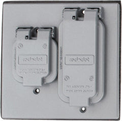 Thomas & Betts - Aluminum Electrical Box GFCI Receptacle Cover - Makers Industrial Supply