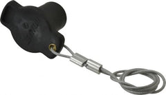 Leviton - 3R NEMA Rated, Male, Black Single Pole Protective Cap - For Use with Female Plug, CSA Certified, UL Listed - Makers Industrial Supply