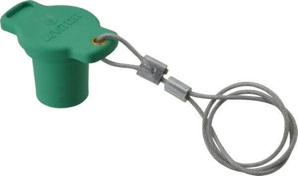 Leviton - 3R NEMA Rated, Male, Green Single Pole Protective Cap - For Use with Female Plug, CSA Certified, UL Listed - Makers Industrial Supply