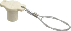 Leviton - 3R NEMA Rated, Male, White Single Pole Protective Cap - For Use with Female Plug, CSA Certified, UL Listed - Makers Industrial Supply