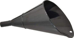 Value Collection - 2 Qt Capacity Steel Funnel - 1" Tip OD, 4" Straight Spout, Black - Makers Industrial Supply