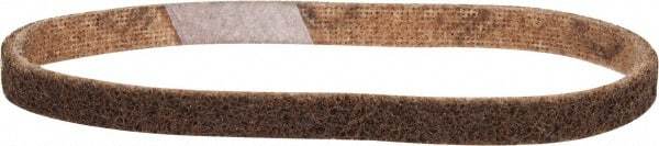 Made in USA - 1/2" Wide x 18" OAL, Aluminum Oxide Abrasive Belt - Aluminum Oxide, Coarse, Nonwoven - Makers Industrial Supply